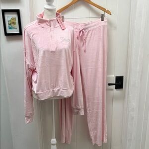 NWT Juicy Couture Light Pink Velour Loungewear